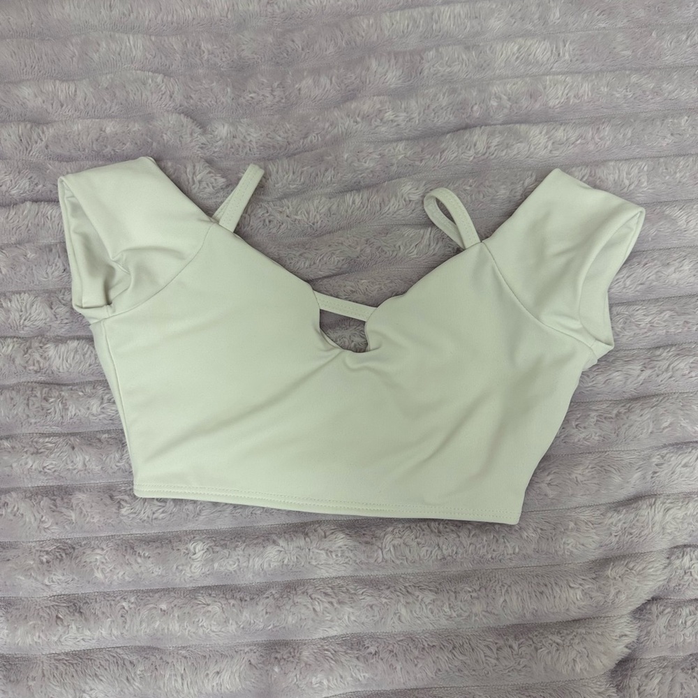 Tiger Friday White Dance Crop Top